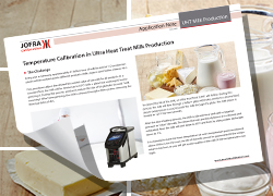 Temperature Calibration UHT Milk Production
